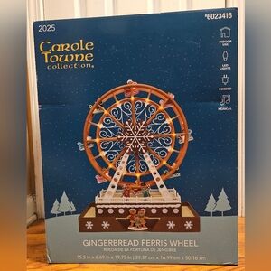 Carole Towne Gingerbread People Ferris Wheel Amusement Park Ride Christmas 2025